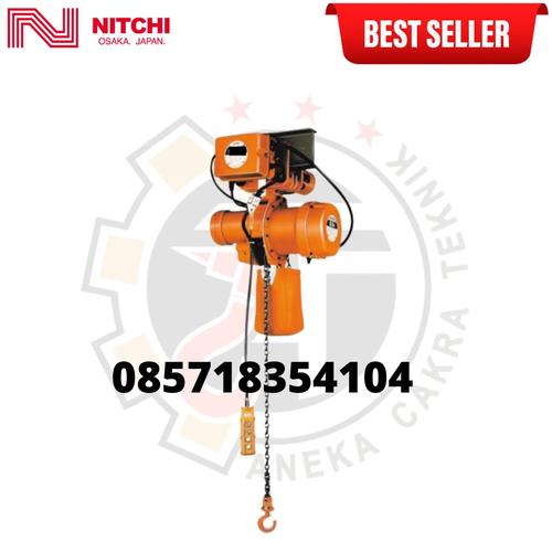 Jual Electric chain hoist 2 ton x 6 meter (with trolley) NITCHI JAPAN