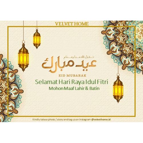 Jual Kartu Ucapan Lebaran Idul Fitri / Eid Mubarak Greeting Card