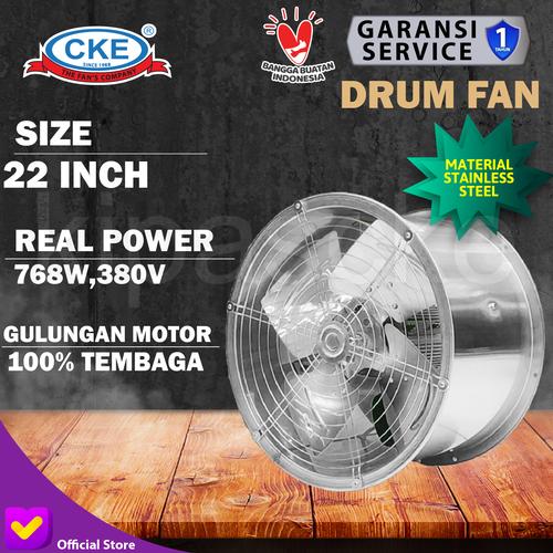 Promo Drum Fan Stainless Steel 22" Kipas Drum Axial Blower Exhaust Fan