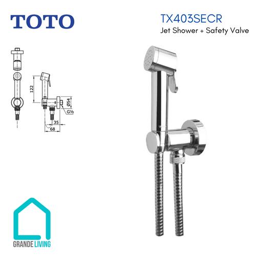 Jual TOTO Jet Shower Washer Toilet dengan Safety Valve TX403SECR