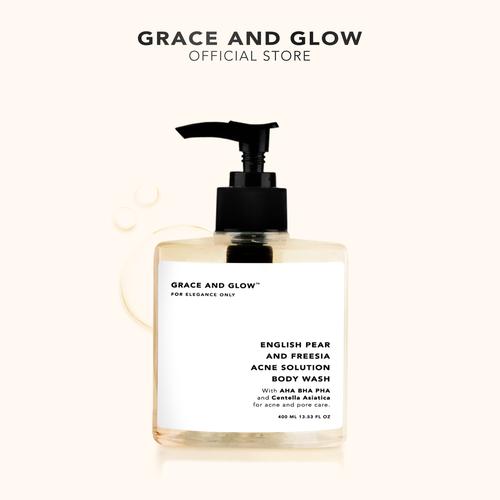 Promo Grace and Glow English Pear and Freesia Anti Acne Body Wash 400