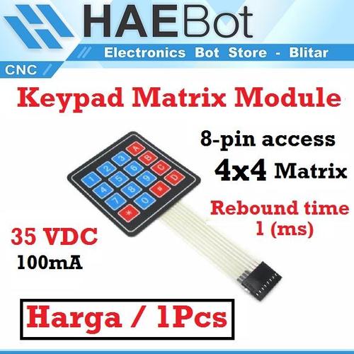Jual [HAEBOT] Keypad Matrix Module 4x4 Channel Arduinoo Proyek Push ...
