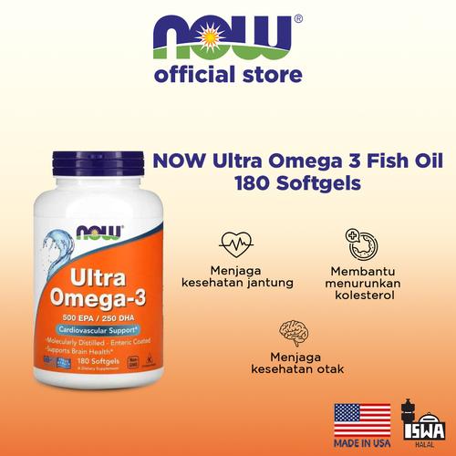 Promo NOW Ultra Omega 3 Fish OIl 180 Softgels Cicil 0 3x Jakarta