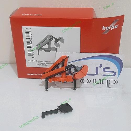 thumbnail image 2 of Herpa 054294 Palfinger Loading Crane With Two Shell Grab – 1:87 Scale (H0) – NEW In Original Packaging 2 of 6