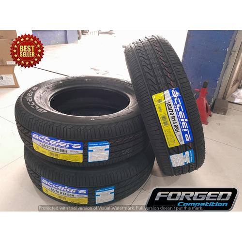 Jual BAN MOBIL STANDAR XENIA 185 70 R14 ACCELERA ECOPLUSH FREE SPORING ...