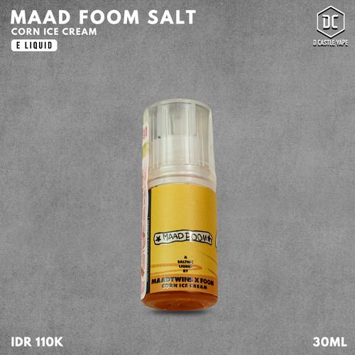 Promo Maad Foom Corn Ice Cream Salt Nic *100 Authentic by MaadTwins x Foom Kota Tangerang