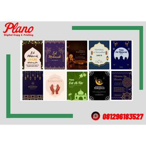 Jual Cetak Kartu Ucapan/ Thank You Card/Kartu Ucapan Ramadhan Lebaran