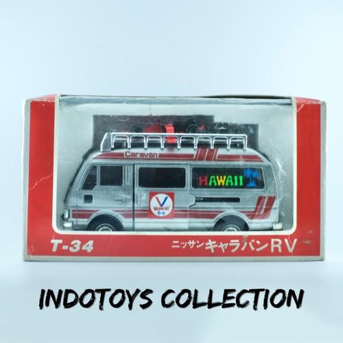 Camion De Pompiers Nissan Caravan Fire 119 - Jouet Métal Yonezawa Diapet - échelle 1/34 - Occasion