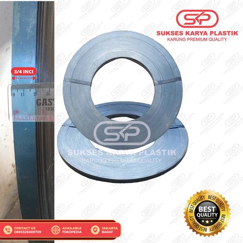 Jual 1 ROLL TALI KLAM KLEM BESI/STRAPPING BAND EZER PLAT BESI 3/4 INCH