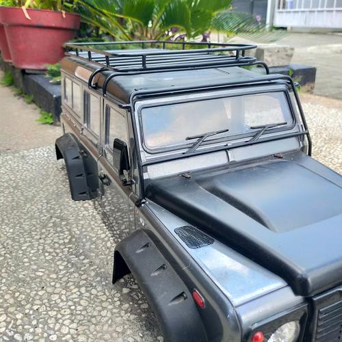 Scx24 Rock Lights Metal Roof Rack With LED Spot Lights For 1/12 MN82 LC79 RC Crawler – The Joy Box Injora Jeep Roof Rack