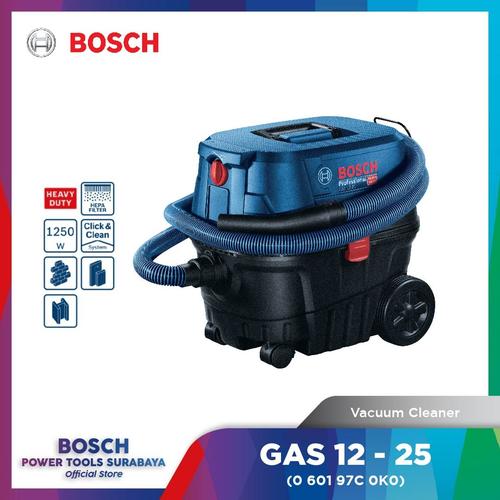 Promo Vacuum Cleaner 25 Liter Bosch GAS 1225 Penyedot Debu Wet & Dry