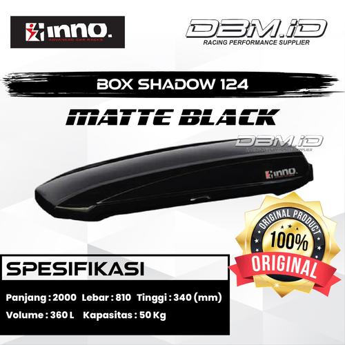 Promo Inno Roof Box Inno Shadow 124 Matte Black Glossy Original Japan ...