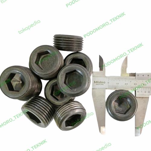 Jual SCREW PLUG HITAM UK 1in Baja Hitam Made in Japan Harga Murah 1 PCS ...