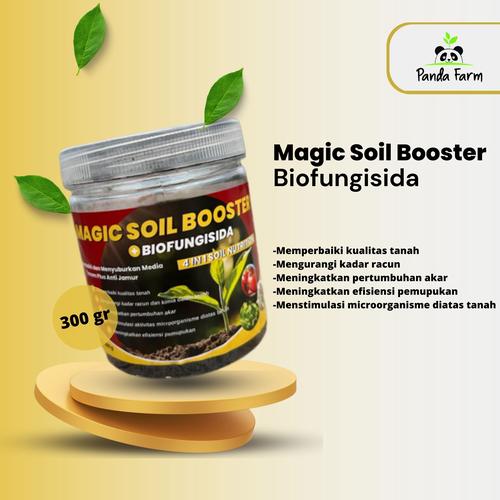 Jual Magic Soil Booster Plus Biofungisida Memperbaiki dan Menyuburkan Tanah 300gr Kota