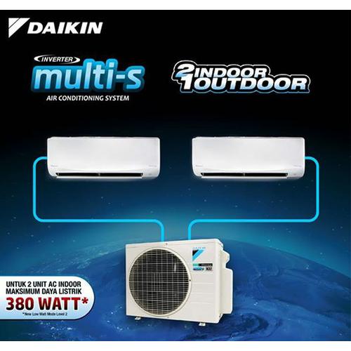 Jual AC DAIKIN MULTI S 2 KONEKSI 2MKC20RVM INDOOR 1/2 + 1/2 PK UNIT ...