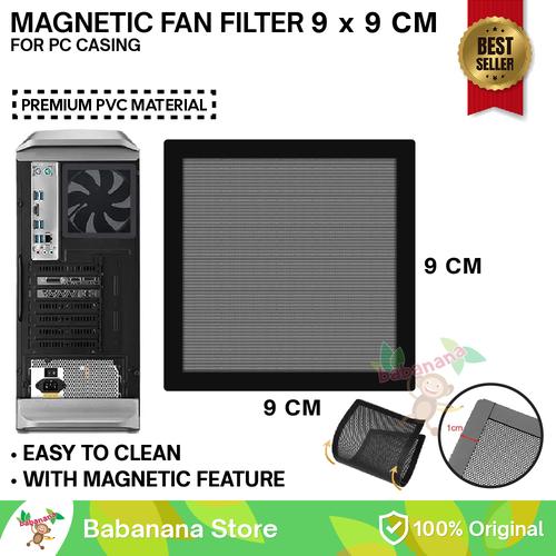 Jual Pc Fan Dust Filter Debu Kipas 9x9cm Casing Desktop