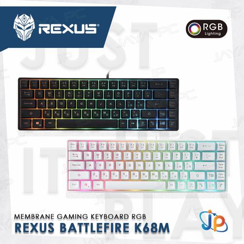 Jual Keyboard Gaming Mini Rexus Battlefire K68M RGB LED Jakarta Pusat