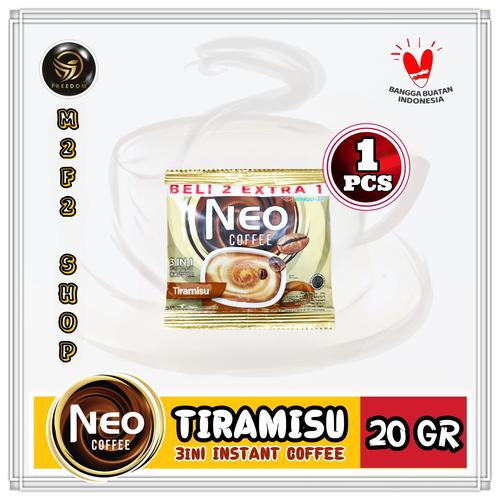Jual Kopi Neo Coffee Tiramisu 3in1 Sachet 20 gr (Harga Satuan