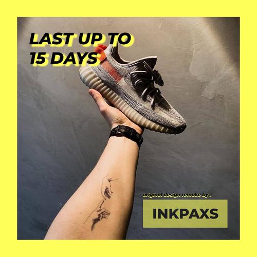 Jual Tattoo Temporary Creation Of Adam (Michelangelo) Sketch, 5X2 CM