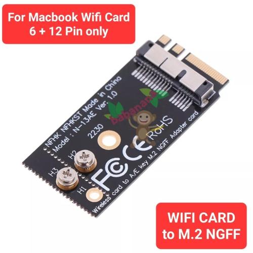 Jual Adapter for Macbook Pro Air Wifi Card to NGFF M.2 Converter ...