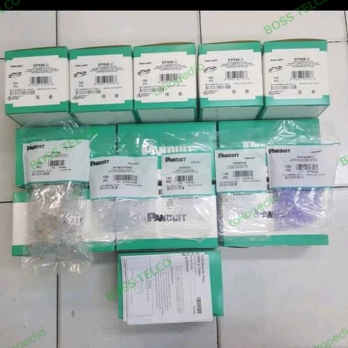 Fiche Modulaire 100 Pièces Catégorie 6 TX6™ RJ45 SP688-C – Neuf Sous Blister