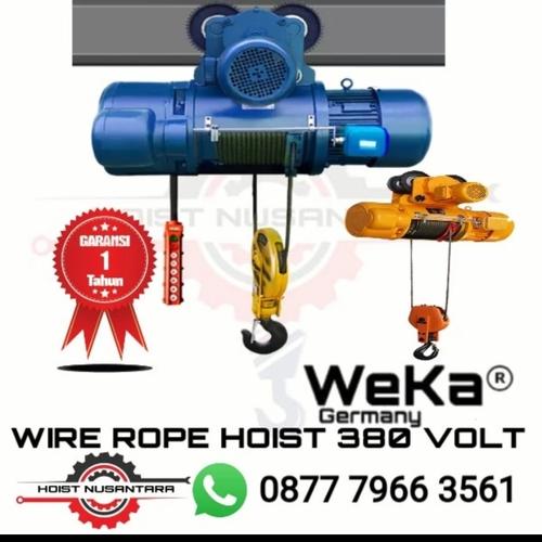 Metal Rope Boss Jual Electric wire rope hoist 1 ton x 30 meter 380 volt weka germany ...