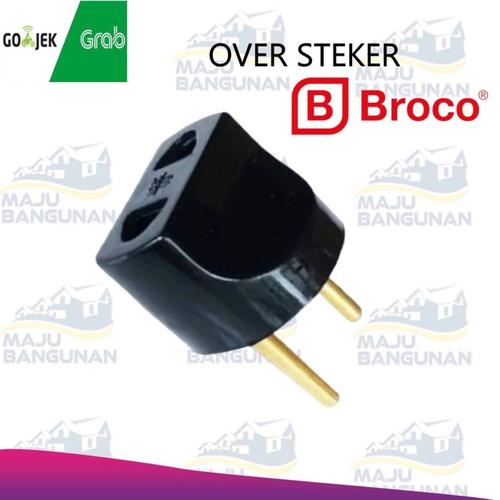 Jual over steker BROCO - colokan adaptor Broco / Colokan Broco Hitam ...