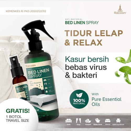 Jual Racoon Bed Linen Spray 250ml Anti Bakteri & Tungau Essential Oil