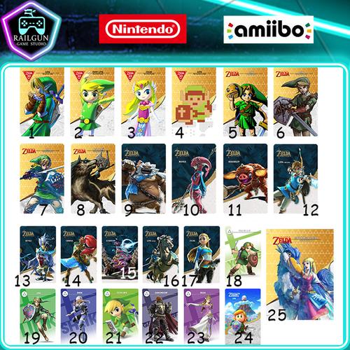 Jual Zelda Breath of the Wild Amiibo Card Complete Set Double Print ...