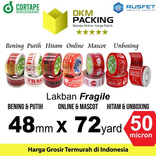 Jual Lakban FRAGILE PREMIUM Plakban Isolasi HANDLE WITH CARE Stiker ...