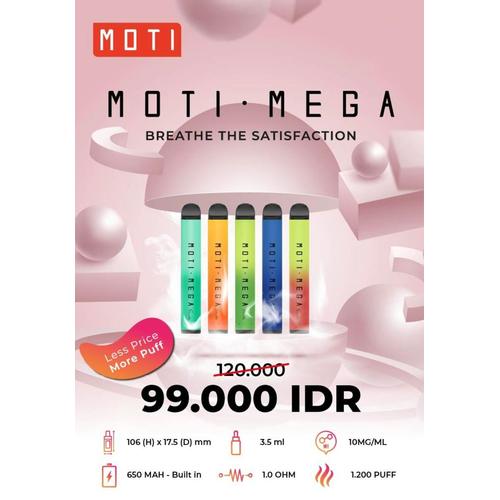 Jual MOTI MEGA Disposable MOD 1200 Puff - Rainbow Cloudz - Jakarta ...