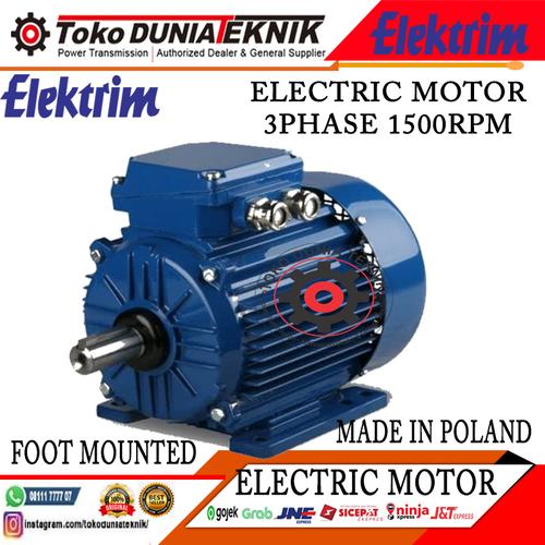 Motor eléctrico trifasico ABB, 1,5 Kw, 3000 Rpm, B3