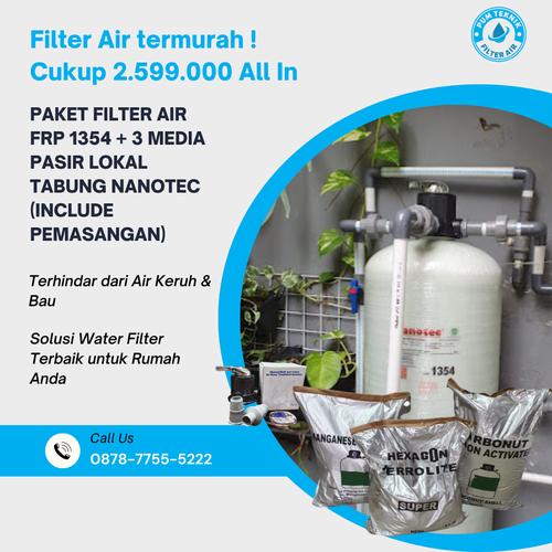 Jual GRATIS PEMASANGAN PAKET FILTER AIR FRP 1354 NANOTEC Kota