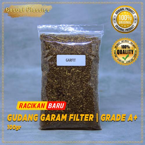 Jual TEMBAKAU ROKOK GRADE A+ - GUDANG GARAM FILTER - GARFIT - 100gr