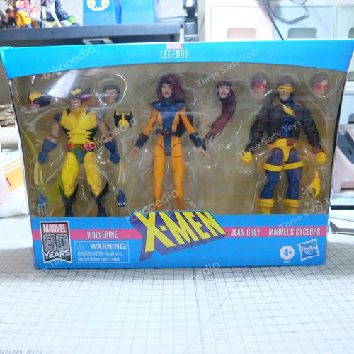 Jual Marvel Legends X-Men 3 Pack Cyclops Jean Grey Wolverine Love ...