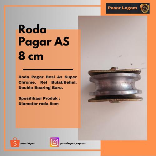 Jual roda pagar besi as - 8cm - Kota Tangerang Selatan - PASAR LOGAM