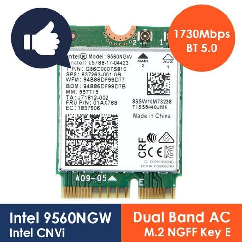 Jual WIFI Card Intel 9560NGW CNVi Wireless AC 9560 M.2 NGFF Laptop PC ...