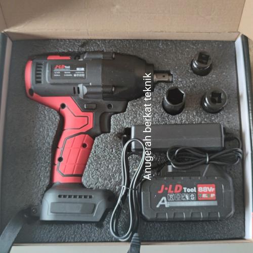 Promo JLD MESIN BOR IMPACT WRENCH TORSI BESAR 550 NM CORDLESS 1 BATERAI