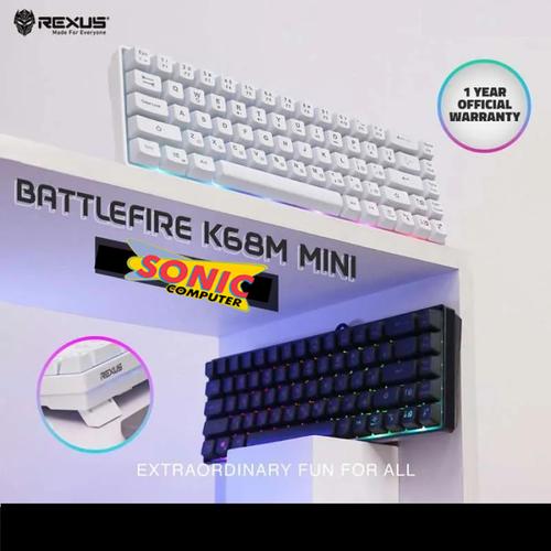Jual KEYBOARD GAMING REXUS MINI BATTLEFIRE K68M - Gaming Keyboard ...