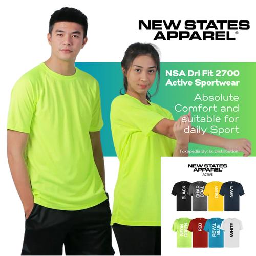 Jual Kaos New States Apparel NSA Dri-Fit T-shirt 2700 Olahraga
