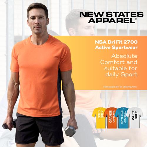 Jual Kaos New States Apparel NSA Dri-Fit T-shirt 2701 Olahraga