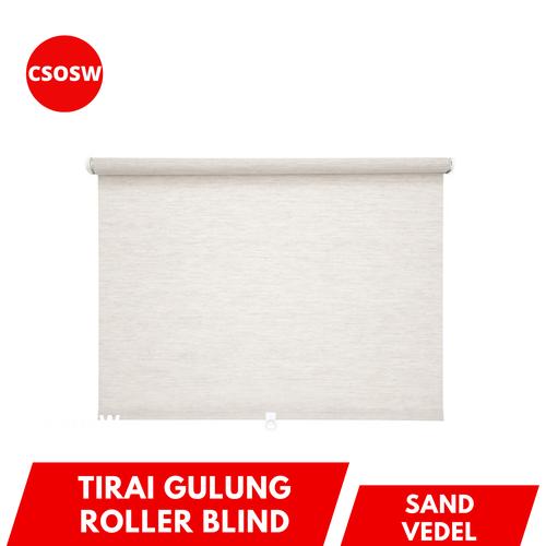 Jual Tirai Gulung Jendela Kaca Krem Roller Blind SANDVE Gorden Pintu - 60x195Cm - Kab. Tangerang ...