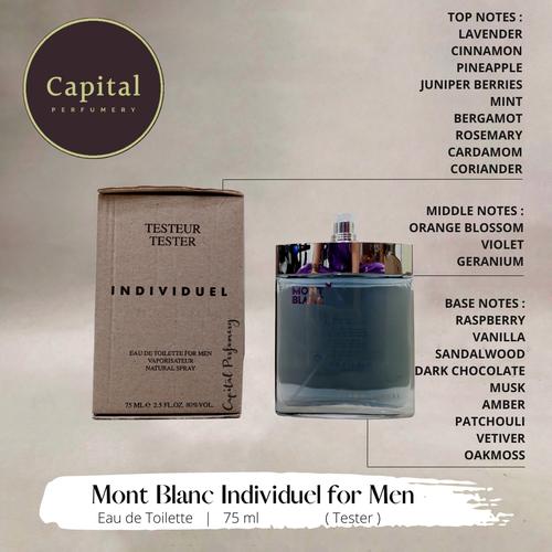 Individuel Eau De Toilette Perfume Mont Blanc Individuel Hombre