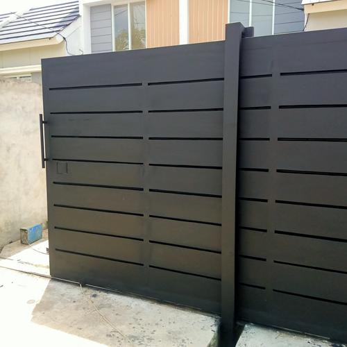 Jual pagar plat model terkini minimalis besi galpanis - Kota Bogor