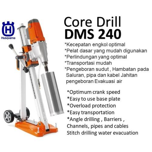 Jual Core Drill Beton Concrete Aspal merk HUSQVARNA Sweden DMS 240
