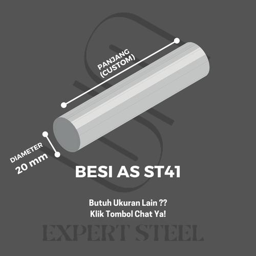 Jual BESI AS ST41 DIAMETER 20mm x 0,50M - Kota Tangerang - expert steel ...