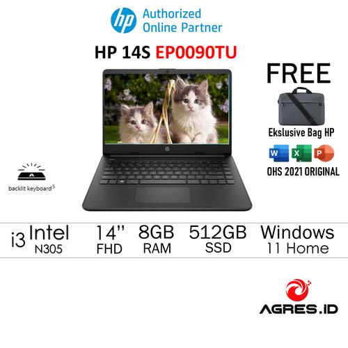 Promo LAPTOP HP 14S EP0090TU CORE i3 N305 8GB 512SSD W11+OHS 14.0FHD