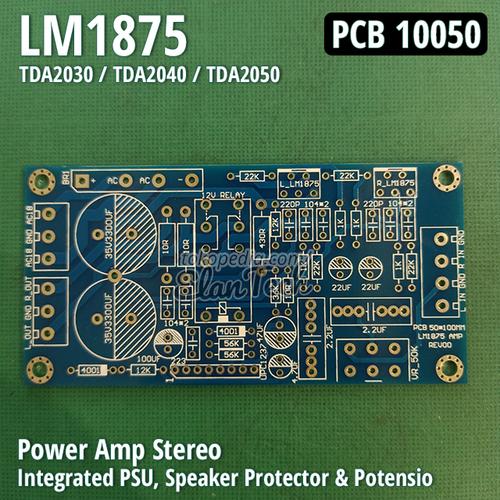 Jual PCB LM1875 Stereo Gainclone 100X50 Amp - PSU - Vol - Speaker