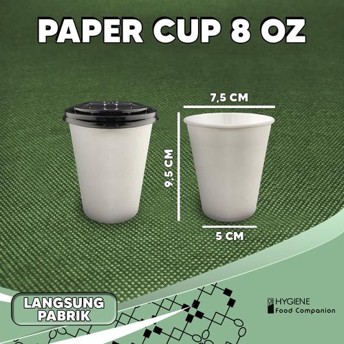Promo Paper Cup Tahan Panas / Gelas Kertas Minuman/ Paper Cup Polos Grosir 8 OZ COKLAT, CUP