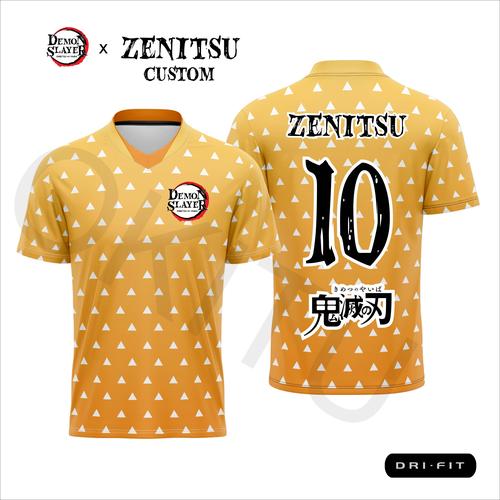 Jual Zenitsu Agatsuma Demon Slayer Anime Cosplay Football Soccer